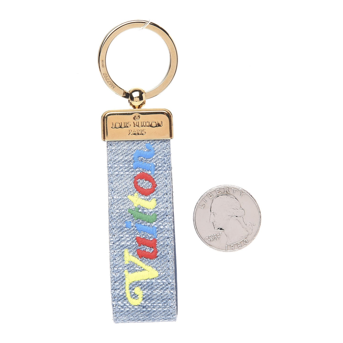 Denim New Wave Dragonne Key Holder