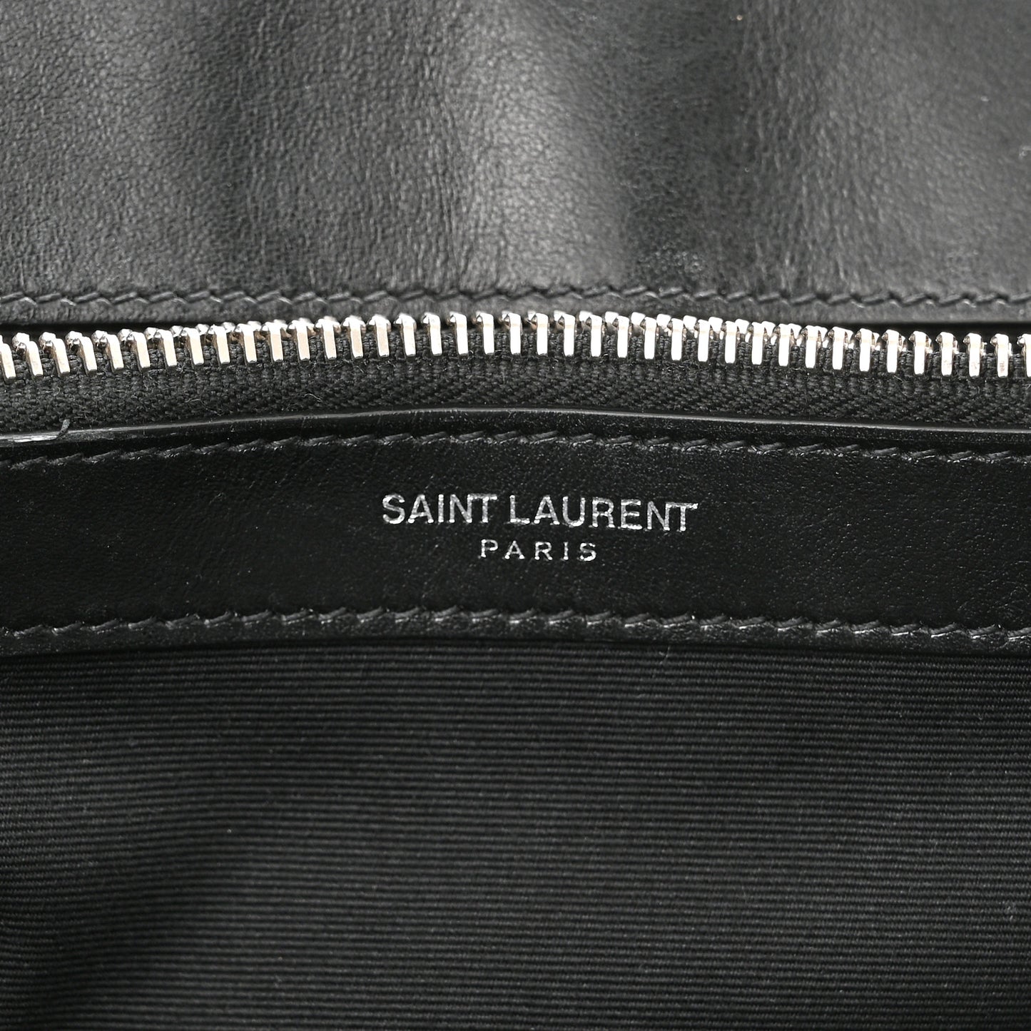 Calfskin Y Quilted Monogram Medium Loulou Chain Satchel Black