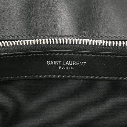 Saint Laurent Calfskin Y Quilted Monogram Medium Loulou Chain Satchel Black 7 of 11