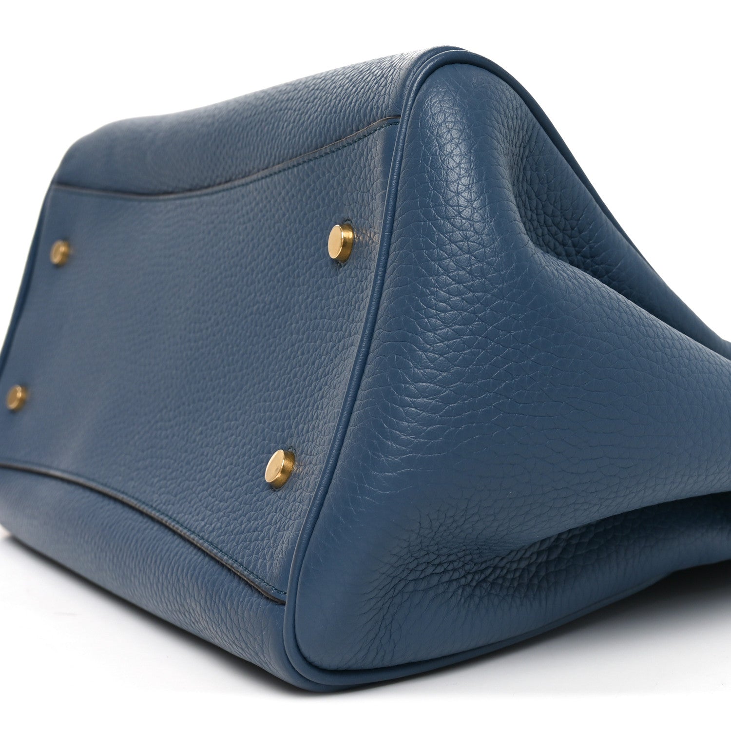 Mulberry Classic Grain Calfskin Belted Bayswater Tote Blue 9 of 9