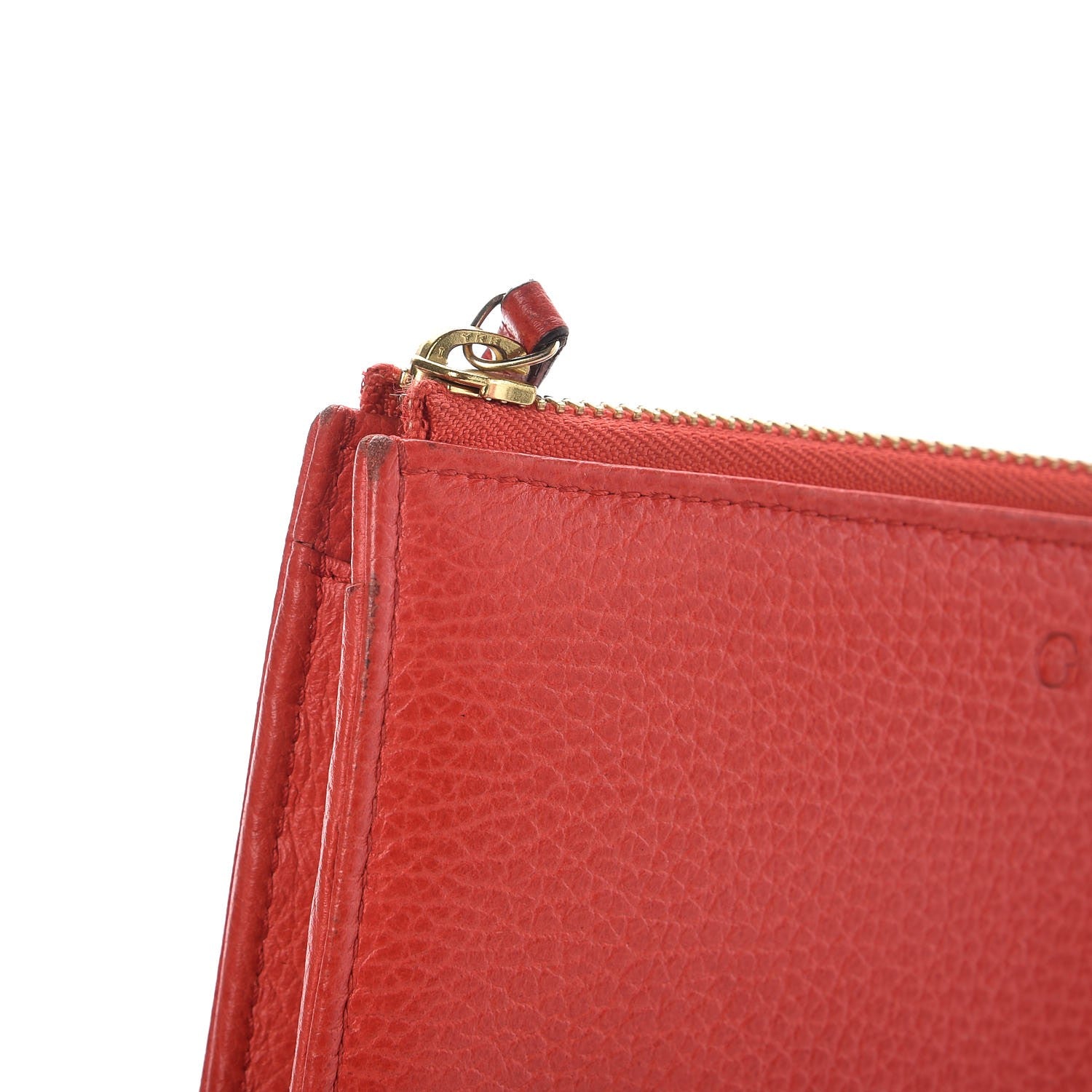 Gucci Pebbled Calfskin Donna Long Wallet Red 24 of 28