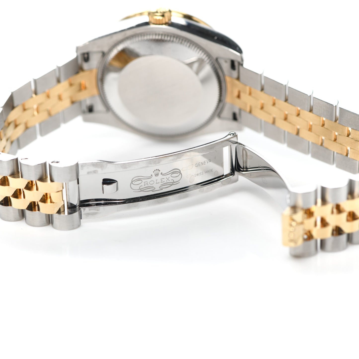 Stainless Steel 18K Yellow Gold Diamond 31mm Oyster Perpetual Datejust Watch Silver 178383