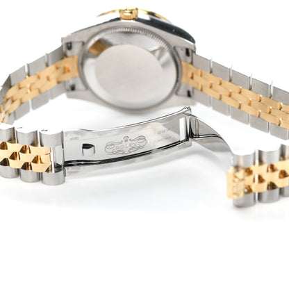 Rolex Stainless Steel 18K Yellow Gold Diamond 31mm Oyster Perpetual Datejust Watch Silver 178383 4 of 5