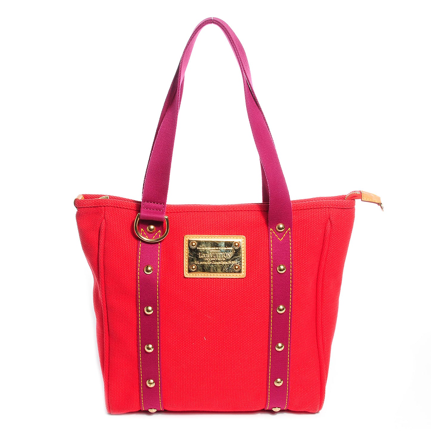 Toile Antigua Cabas MM Red Pink