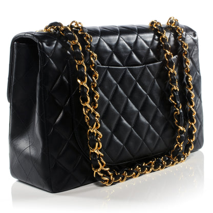 Chanel Lambskin XL Jumbo Flap Black 3 of 9