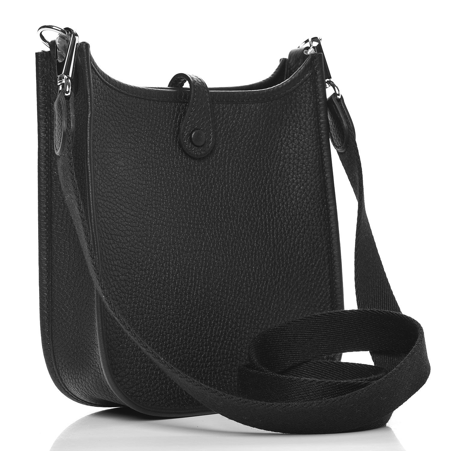 Hermes Taurillon Clemence Evelyne TPM Black 3 of 9