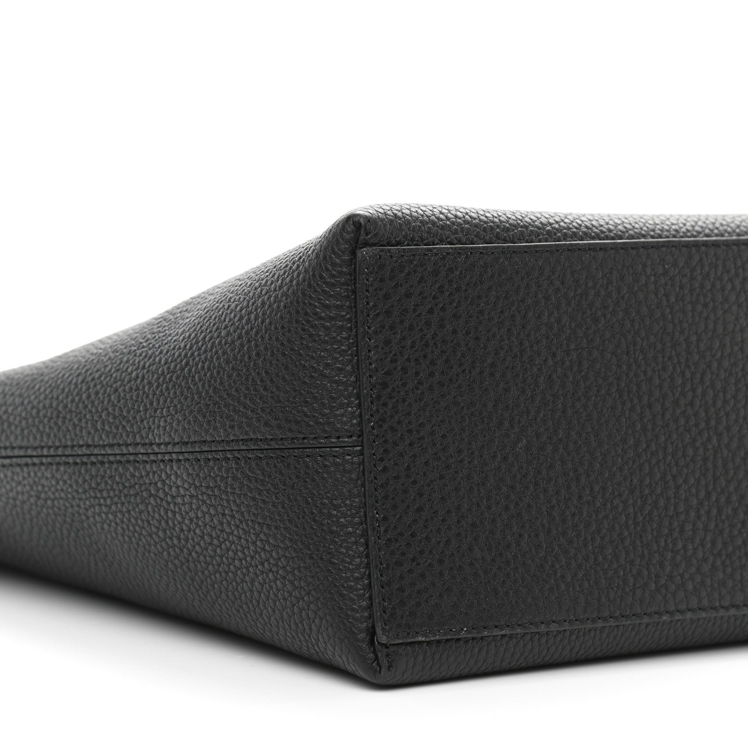 Valentino Garavani Grained Calfskin Rockstud Shoulder Tote Black 8 of 10