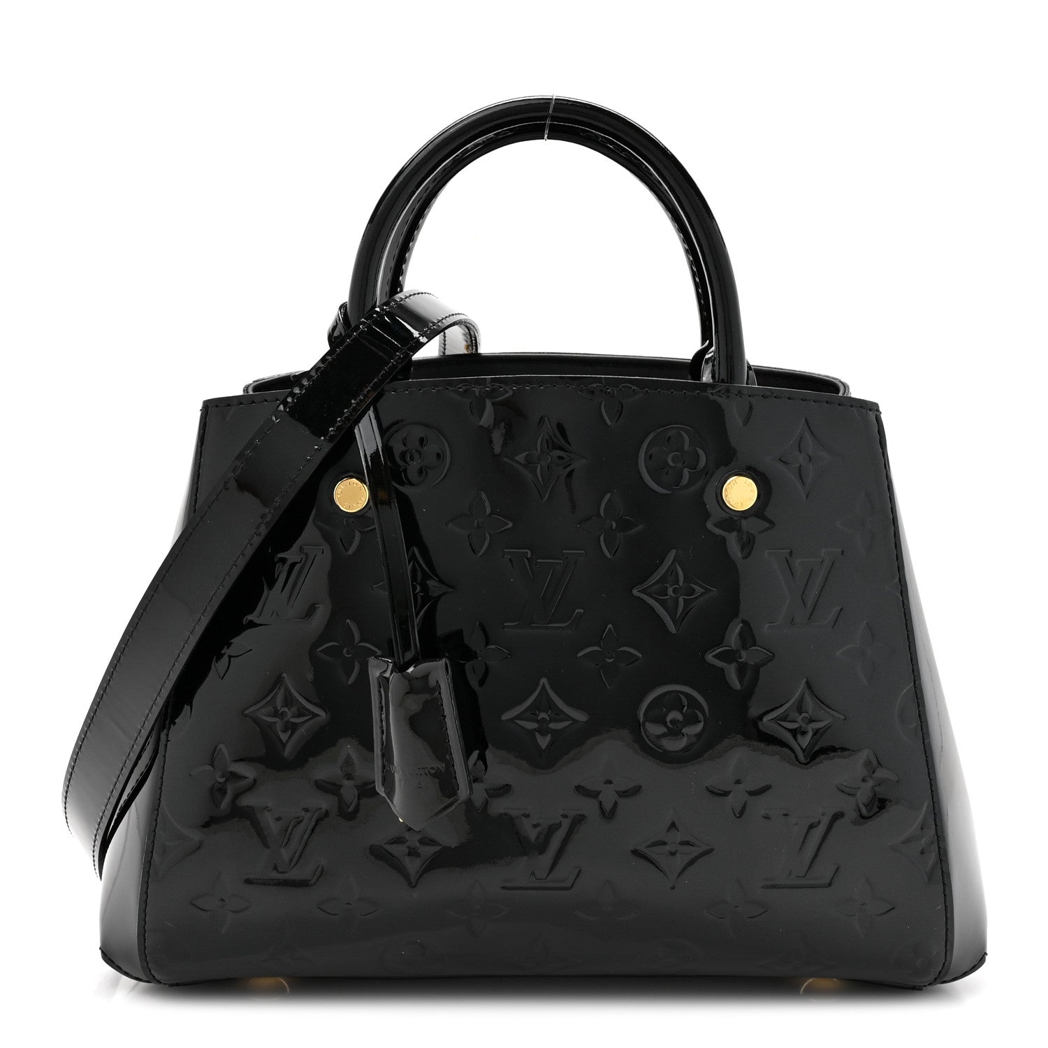 Louis Vuitton Vernis Montaigne BB Black 1 of 8