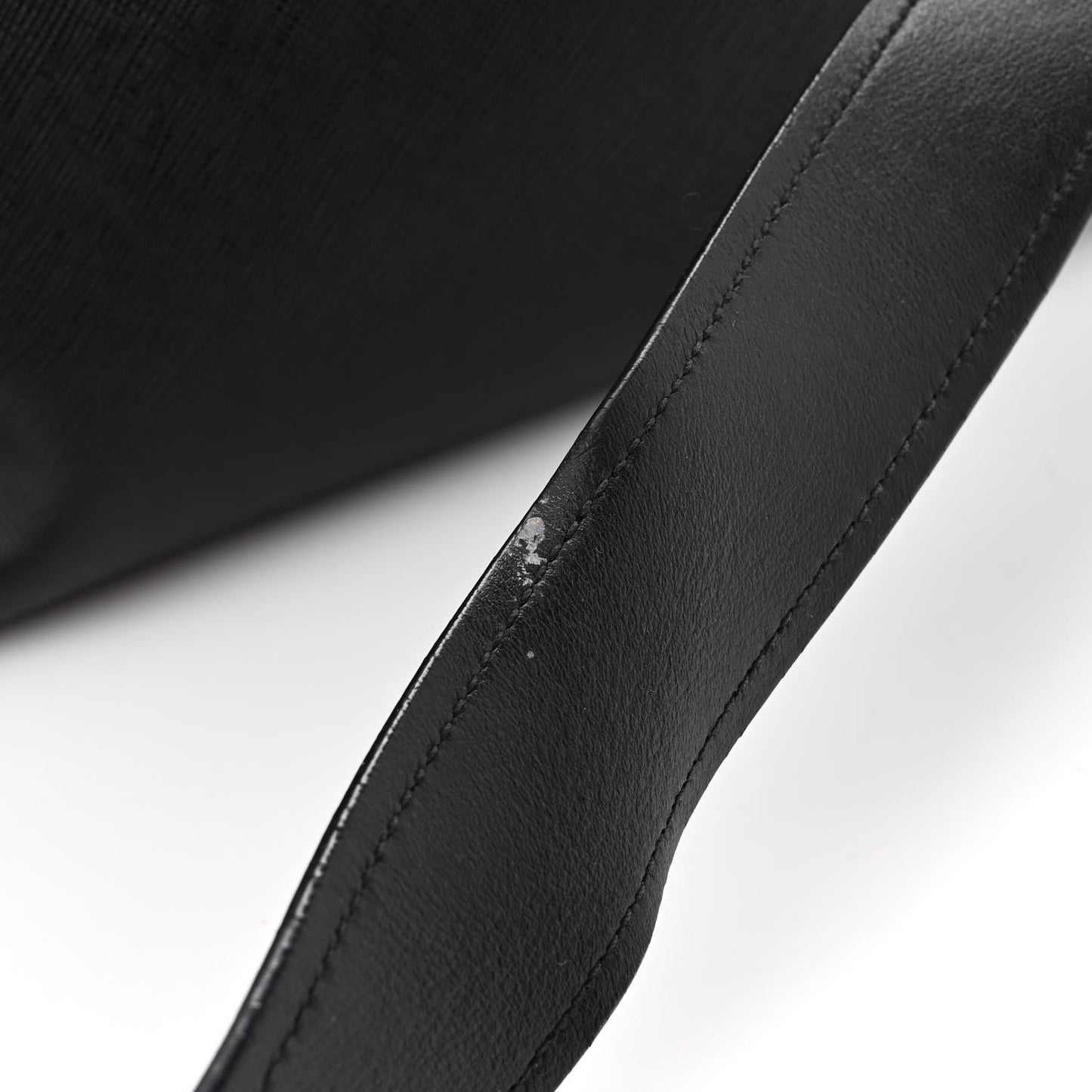 Saffiano City Calfskin Small Paradigme Bag Black
