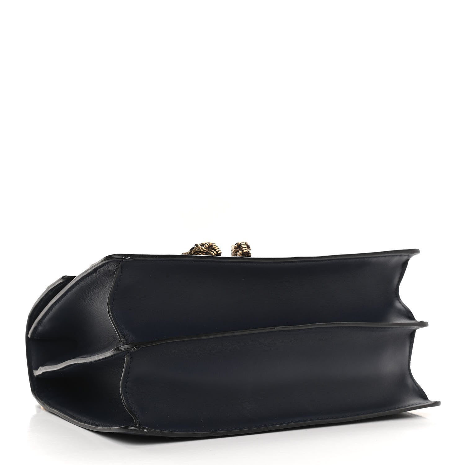 Gucci Moon Calfskin Bamboo Web Medium Dionysus Top Handle Bag Blue Emerald Hibiscus Red 3 of 10