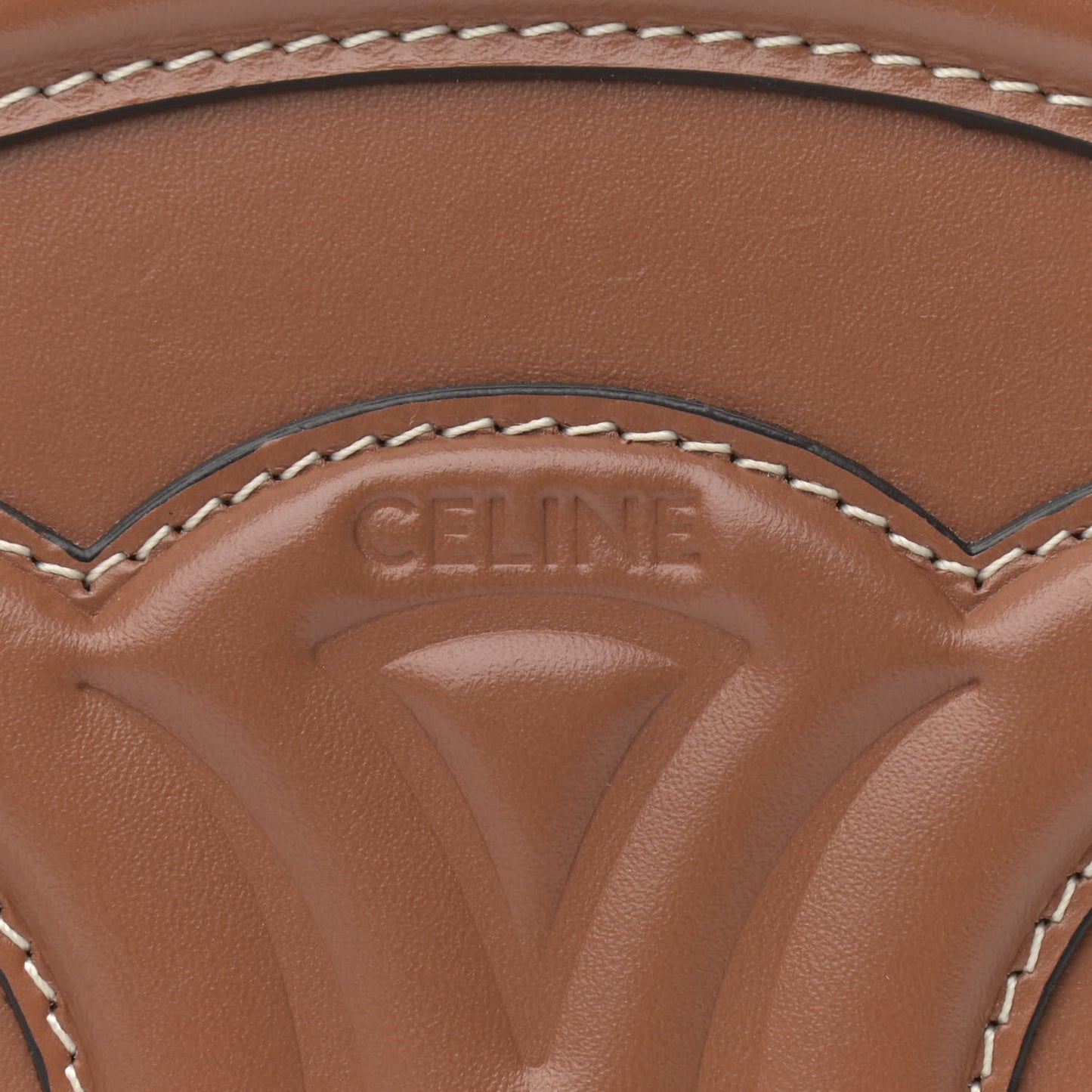 Smooth Calfskin Cuir Triomphe Oval Bag Tan