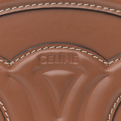 Celine Smooth Calfskin Cuir Triomphe Oval Bag Tan 6 of 11