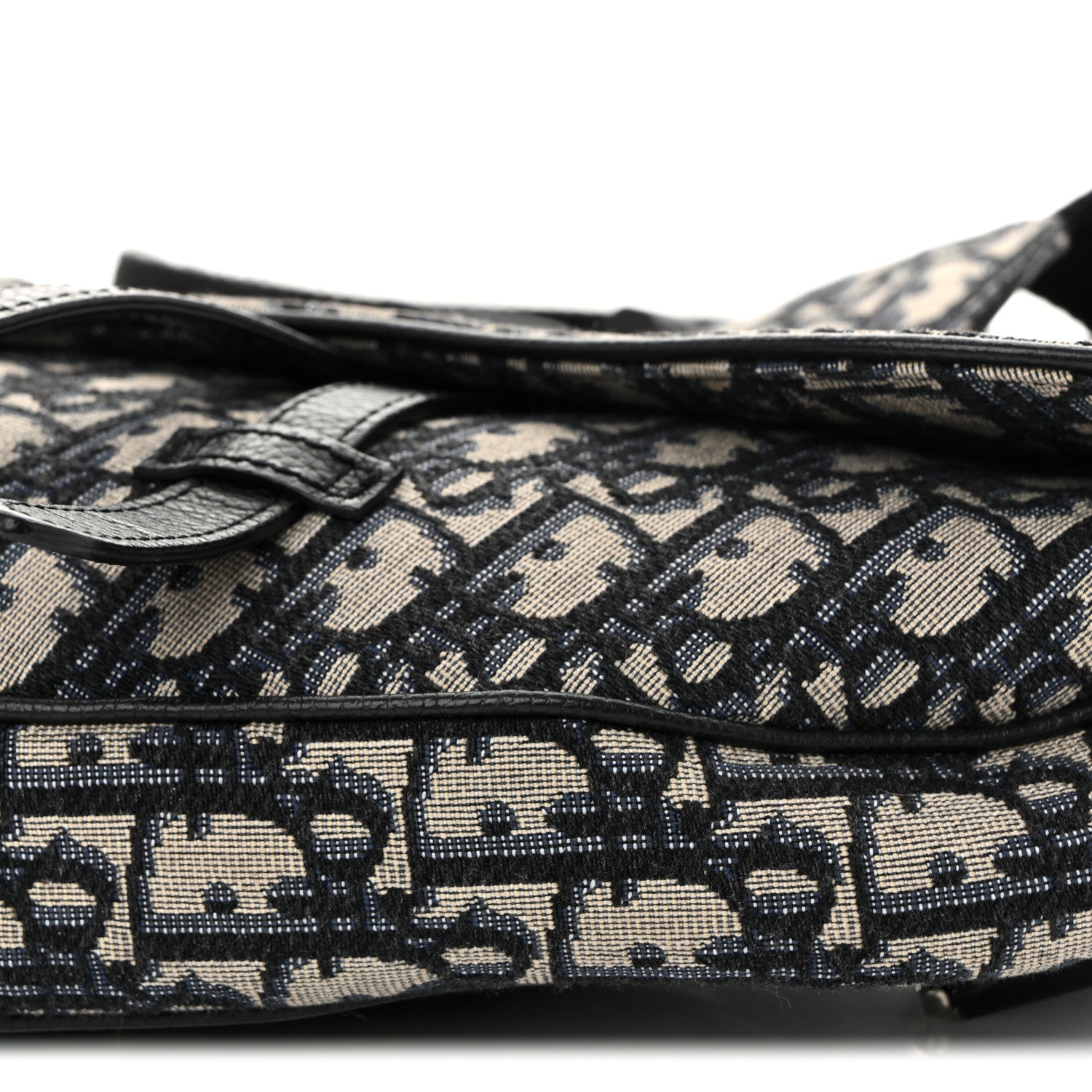 Christian Dior Oblique Mens Saddle Bag Blue 9 of 9