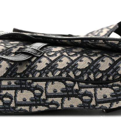 Christian Dior Oblique Mens Saddle Bag Blue 9 of 9