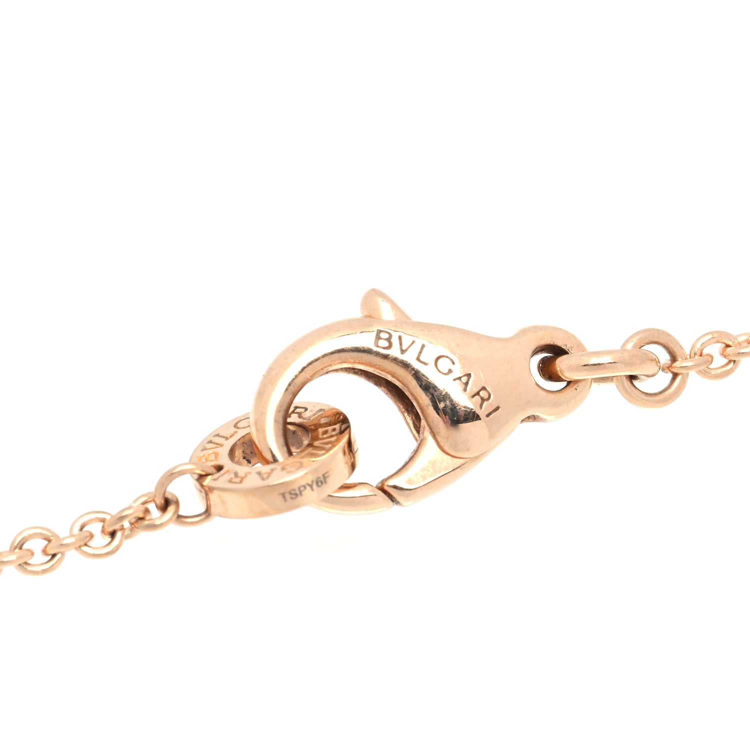 Bulgari 18K Rose Gold Diamond Black Onyx Mother of Pearl BVLGARI BVLGARI Pendant Necklace 5 of 7