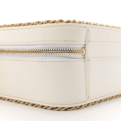 Chanel Goatskin Quilted Medium CC Filigree Vanity Case White 9 of 15