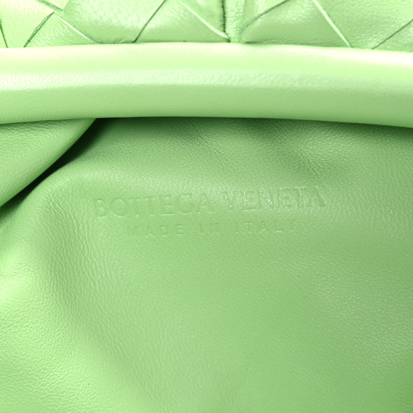 Nappa Maxi Intrecciato The Pouch Oversized Clutch Pistachio