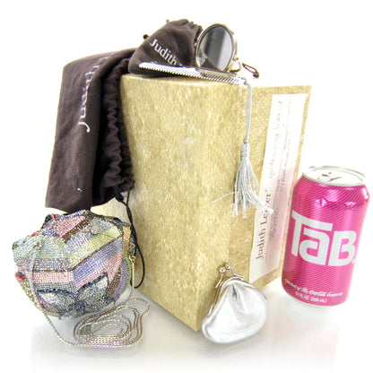 Judith Leiber Swarovski Crystal Rose Minaudiere 2 of 6