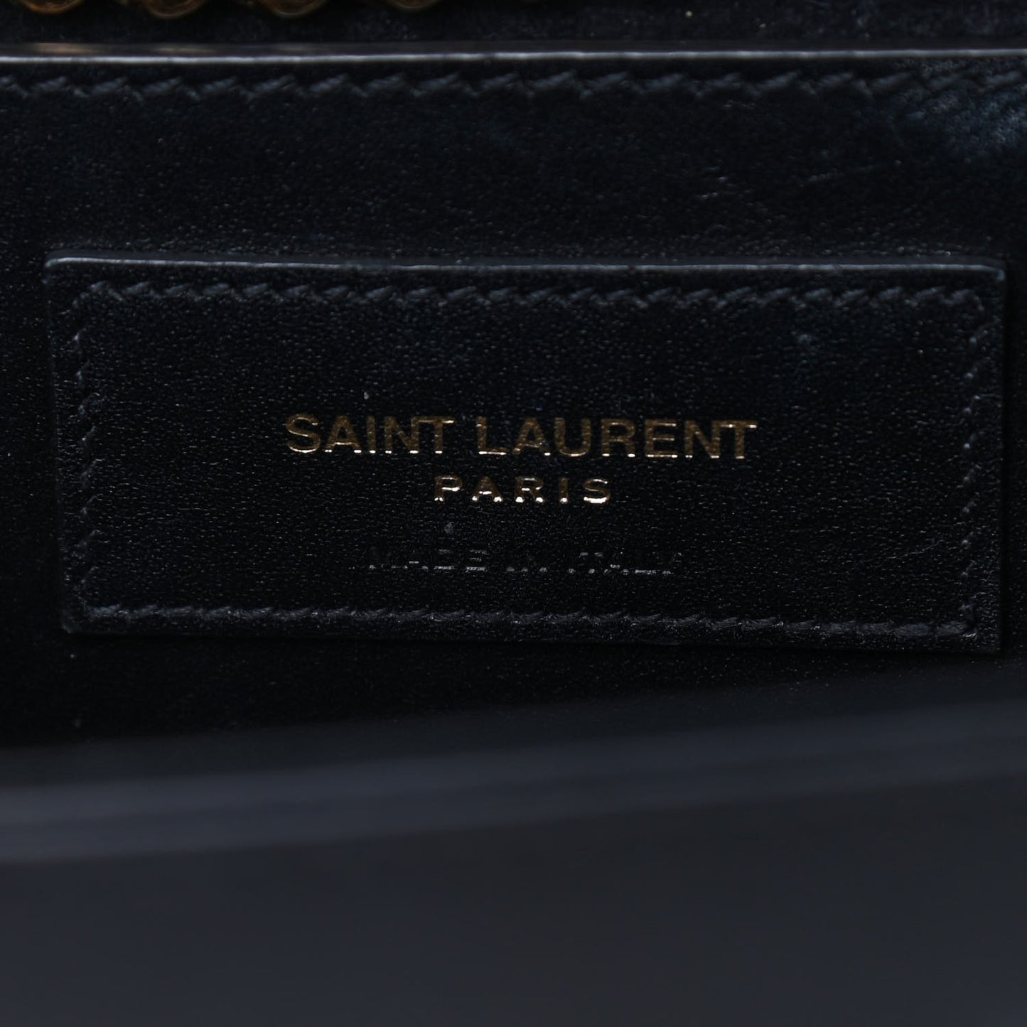 Smooth Calfskin Medium Classic Monogram Kate Tassel Satchel Black