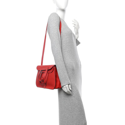 Hermes Taurillon Clemence Halzan 31 GM Rouge Piment 2 of 10