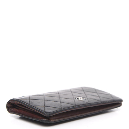 Chanel Lambskin Quilted Yen Wallet Black 4 of 16