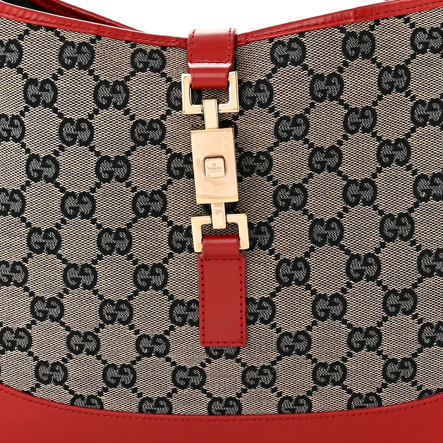 Monogram Jackie O Hobo Beige Blue Red