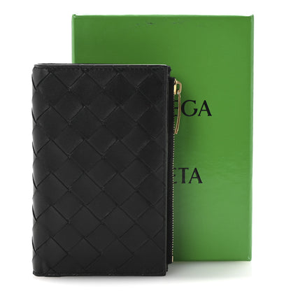 Bottega Veneta Nappa Intrecciato Medium Bi-Fold Zip Wallet Black 7 of 7