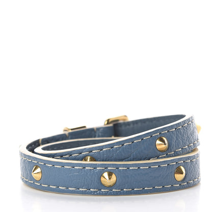 Louis Vuitton Suhali Double Tour Bracelet Blue 3 of 4