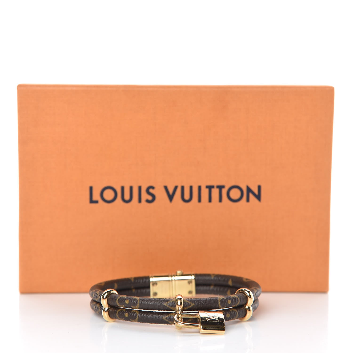 Louis Vuitton Monogram Keep It Twice Bracelet 17 5 of 5