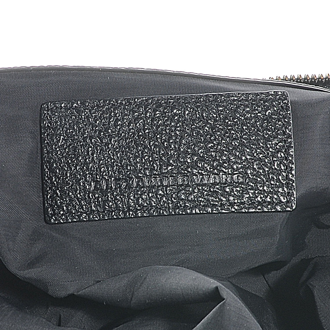 Pebbled Leather Large Emile Black