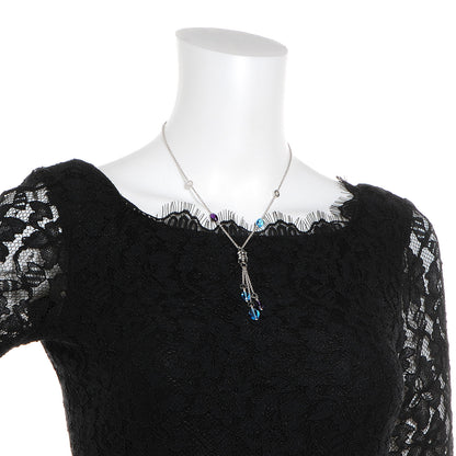 Bulgari BVLGARI 18K White Gold Amethyst Blue Topaz B.Zero1 Necklace 2 of 7