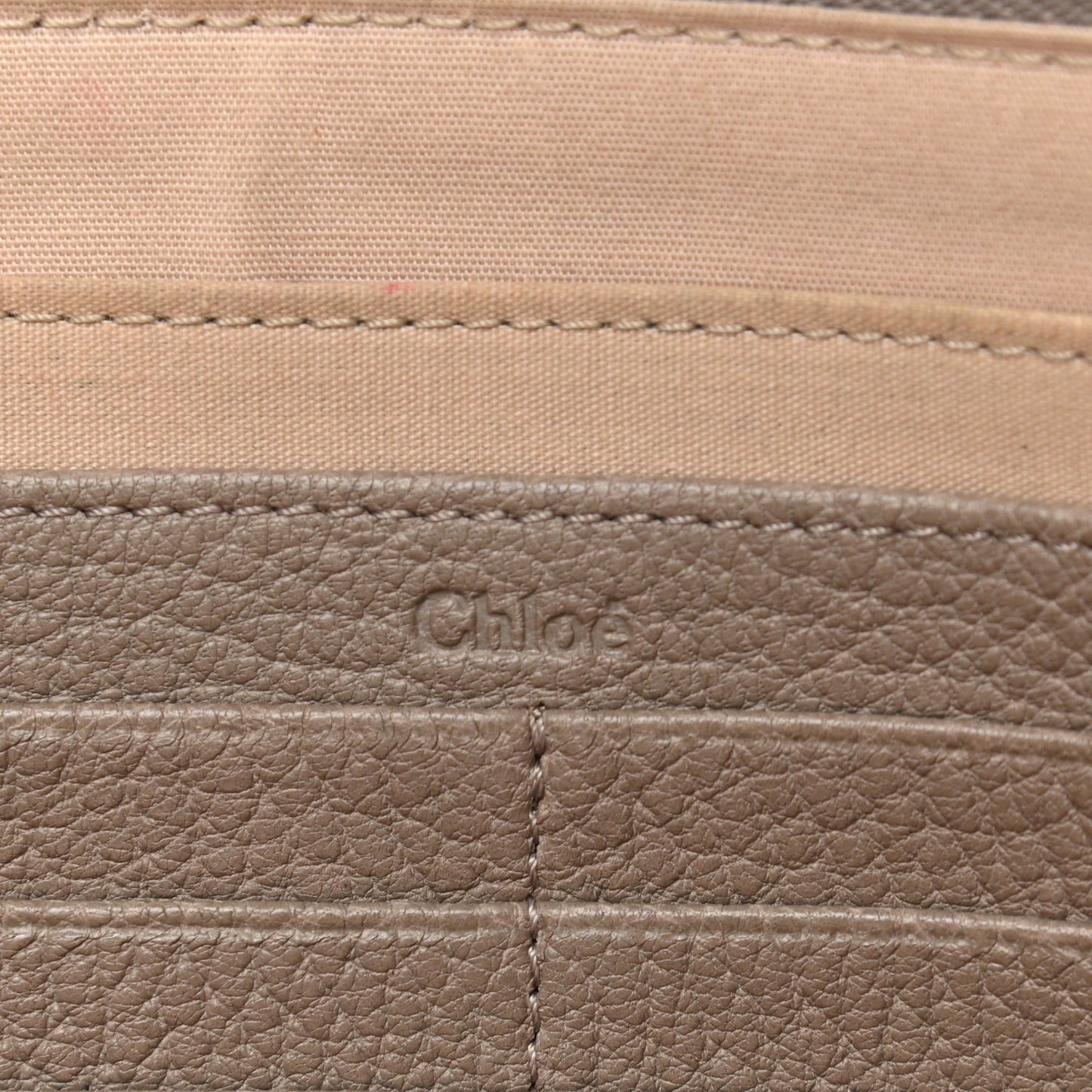 Grained Calfskin Joe Clutch Motty Grey