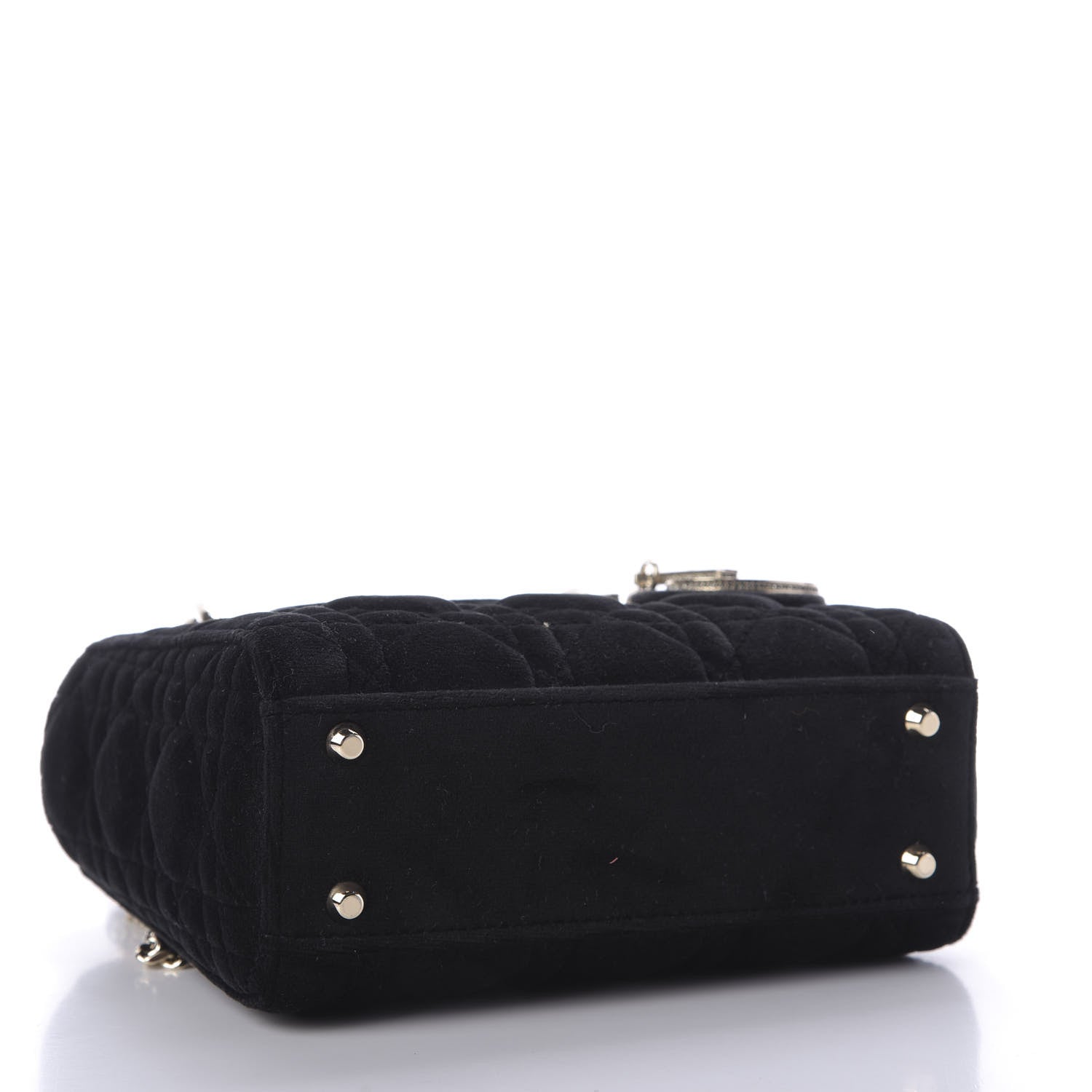 Christian Dior Velvet Mini Lady Dior Black 4 of 10