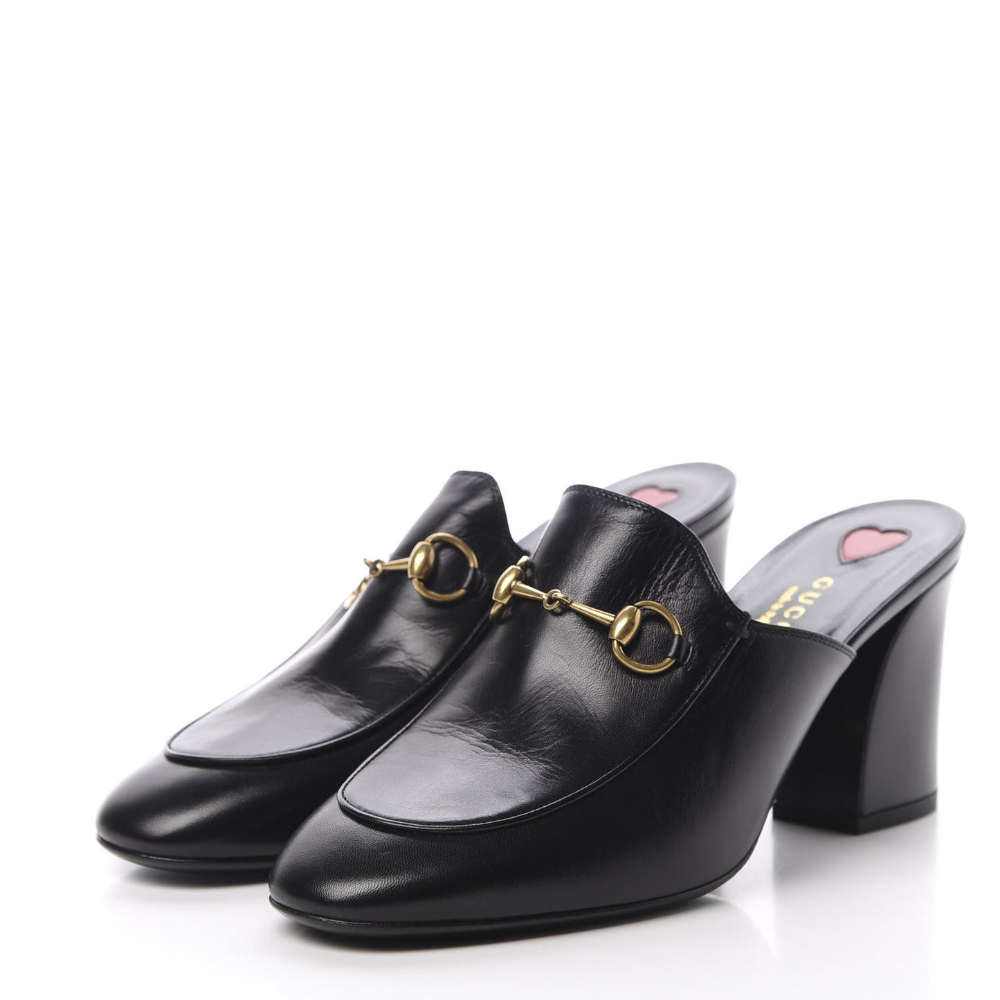 Malaga Kid Horsebit Princetown Mid Heel Mules 38 Black