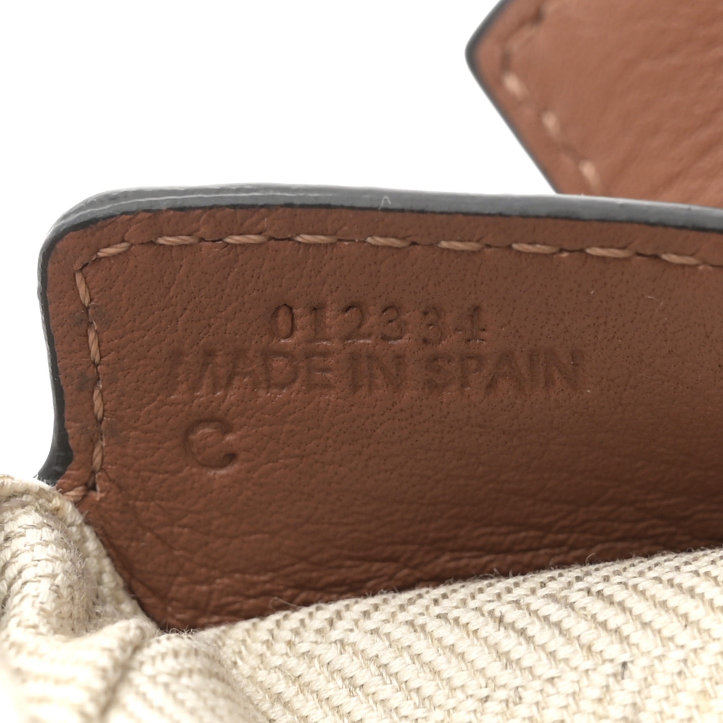 Calfskin Small Puzzle Edge Bag Tan