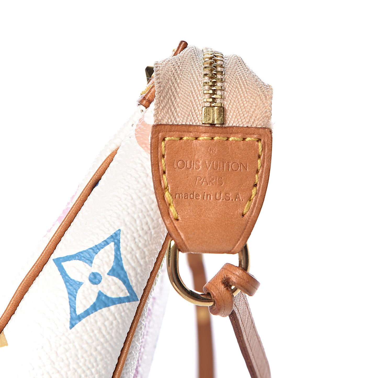 Monogram Multicolor Pochette Accessories White