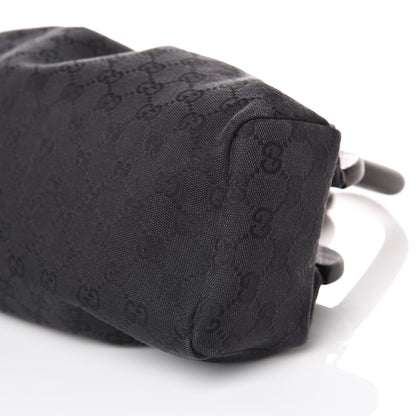 Gucci Monogram Wood Handle Frame Doctor Bag Black 9 of 9