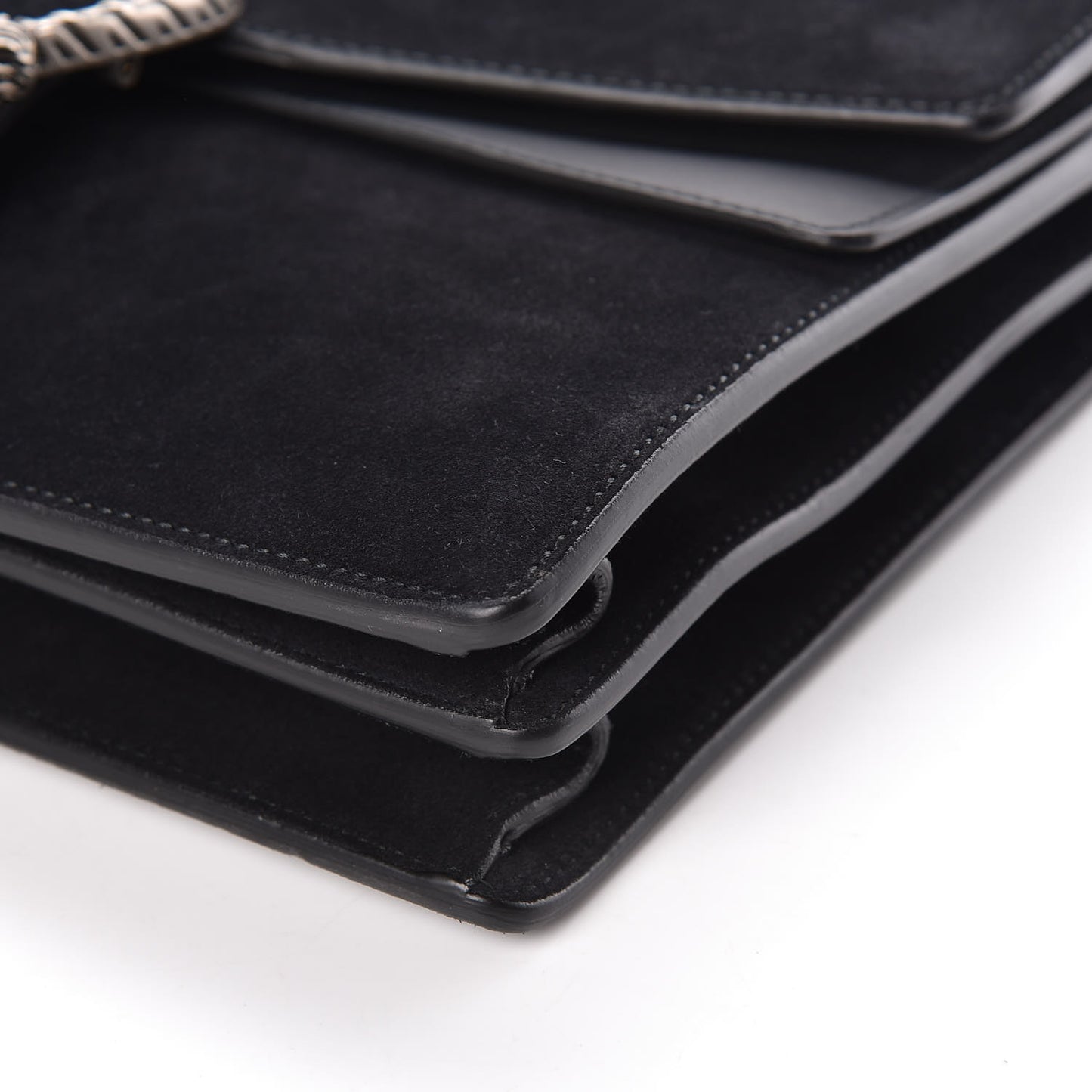 Suede Medium Dionysus Shoulder Bag Black
