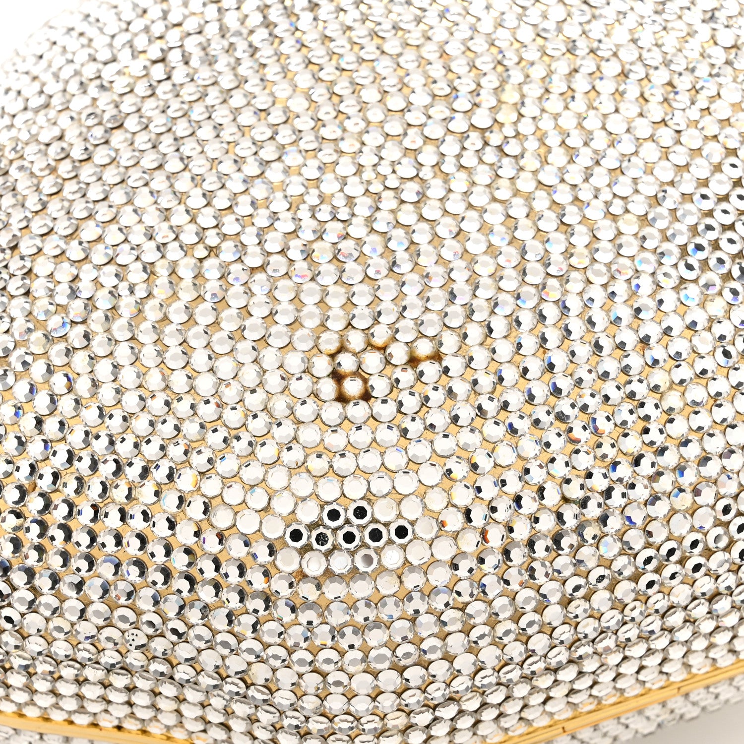 Judith Leiber Swarovski Crystal Minaudiere Clutch Silver 12 of 12