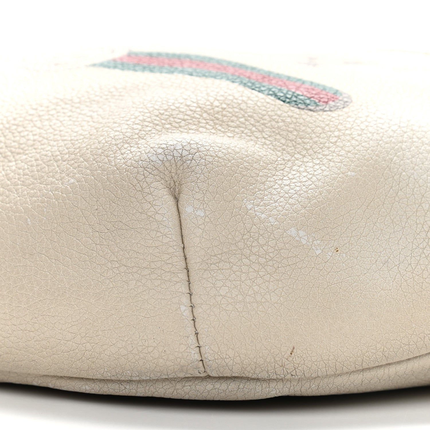 Gucci Grained Calfskin Logo Belt Bag White 9 of 14