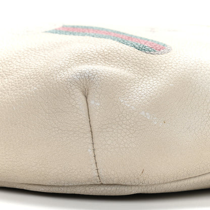 Gucci Grained Calfskin Logo Belt Bag White 9 of 14