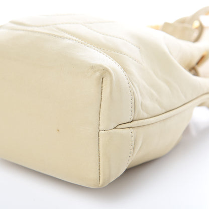 Chanel Lambskin Mini CC Drawstring Bag Beige Clair 11 of 15