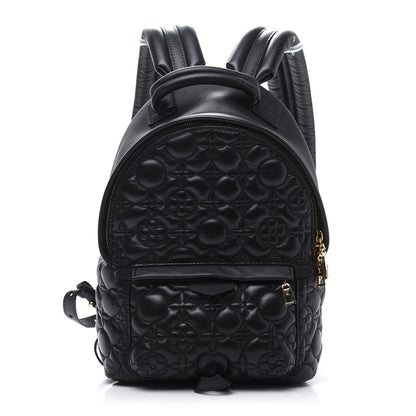 Louis Vuitton Lambskin Flower Quilted Palm Springs Backpack PM Black 1 of 9