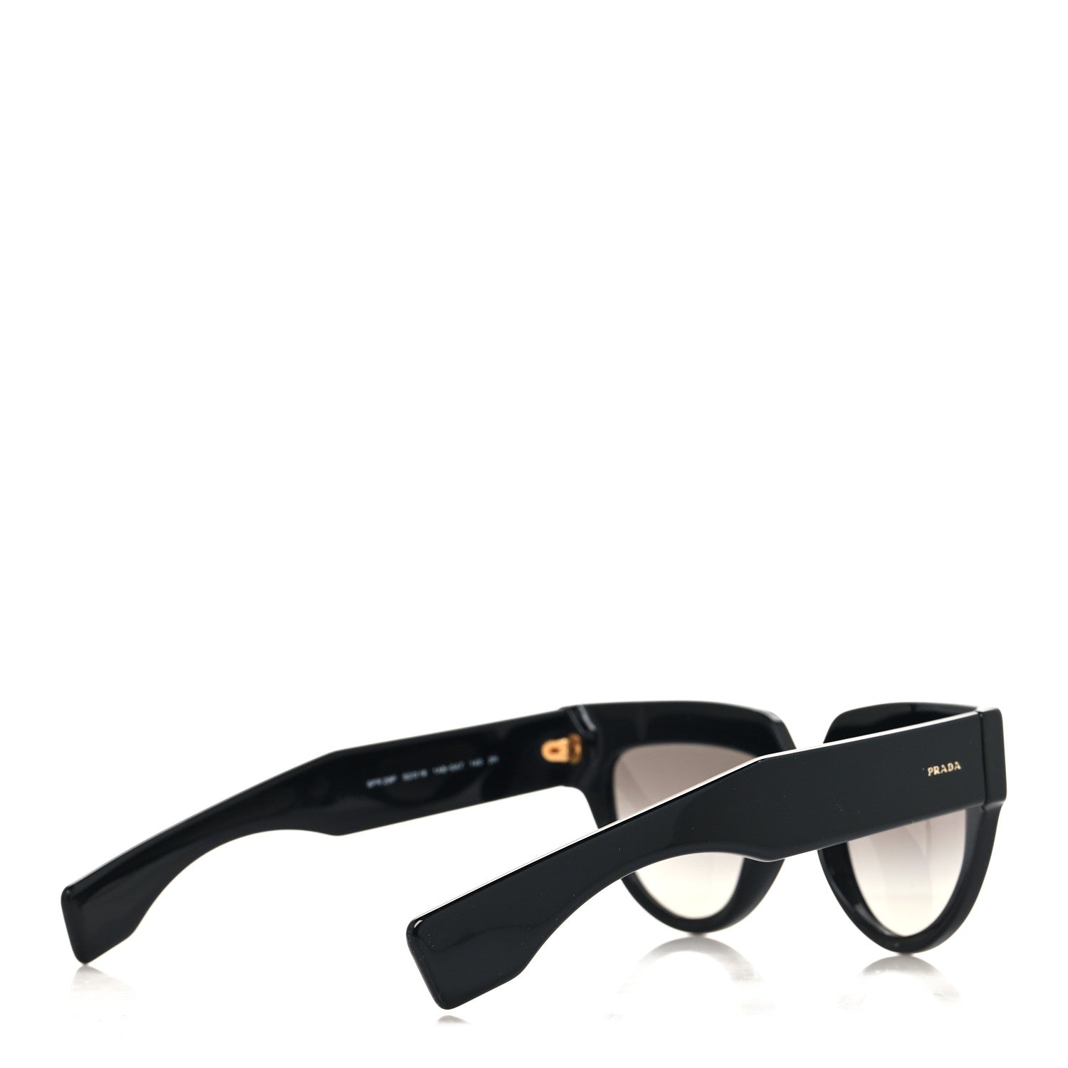 Prada Cat Eye Sunglasses SPR 29P Black 4 of 7