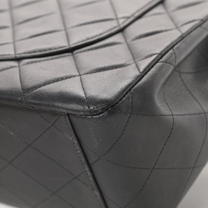 Chanel Lambskin Quilted XL Jumbo Single Flap Black 8 of 14