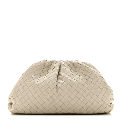 Bottega Veneta Nappa Maxi Intreccio The Pouch Oversized Clutch Plaster 1 of 8