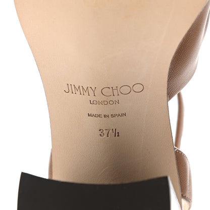 Jimmy Choo Calfskin Jasie 85 Sandals 37.5 Cuoio 6 of 7