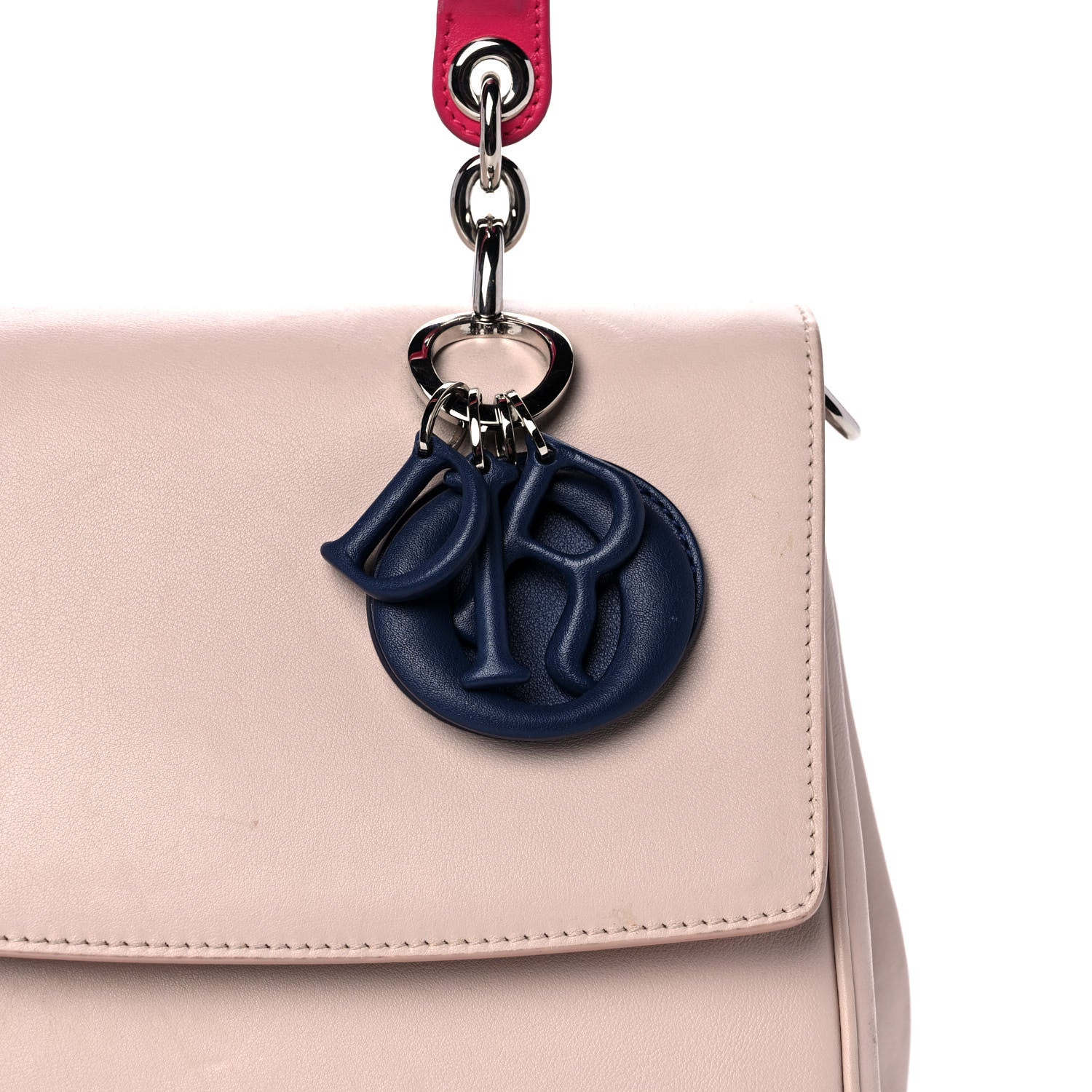 Christian Dior Smooth Calfskin Medium Be Dior Flap Pink Blue 8 of 13