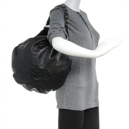 Chanel Lambskin Large Rock and Chain Hobo Black 2 of 8