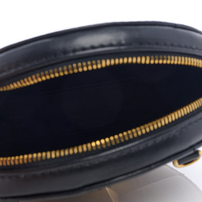 Valentino Garavani Calfskin Roman Stud Round Crossbody Bag Black 5 of 6